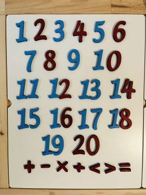 Cifre montessori 1-20